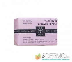 MINI NATURAL SOAP CON ROSA & PIMIENTA